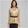 Novelty Stitch Belted Cardigan, Chino, small