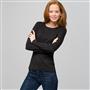 Long Sleeve Crew Neck, Black, small