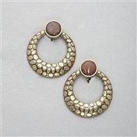 Hoop Clip On Earring, Gold, medium
