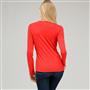 Long Sleeve Crew Neck, Fire Red, small
