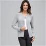 Rib Trim Cardigan, Grey Heather, small