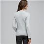 Rib Trim Cardigan, Grey Heather, small