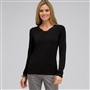 Long Sleeve V-Neck Top, , small