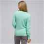 Ruffle Front V-Neck Cardigan, Icy Mint, small