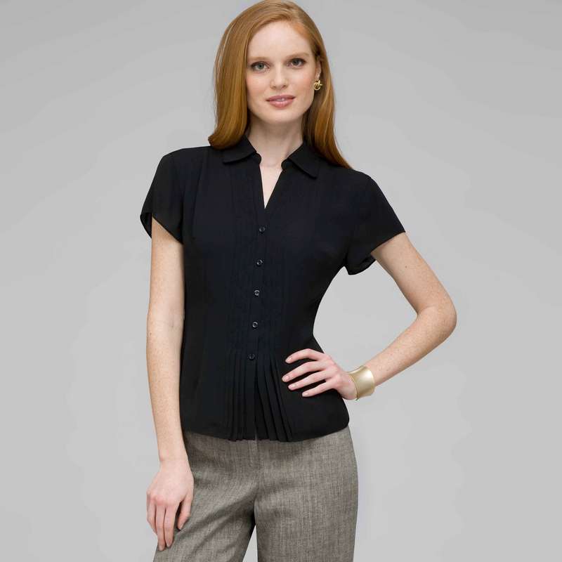Must Have Washable No-Iron Georgette Blouse, , large image number 0